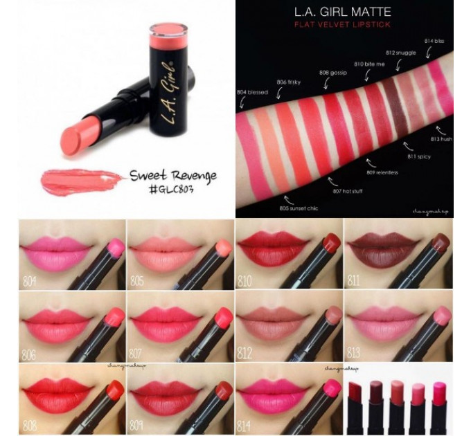 Помада для губ L.A. Girl Matte Flat Velvet Lipstick